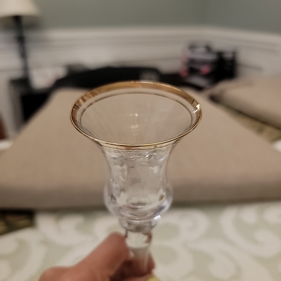 Vintage Candle Holders (1ct) Lead Crystal - Picture 3 of 4